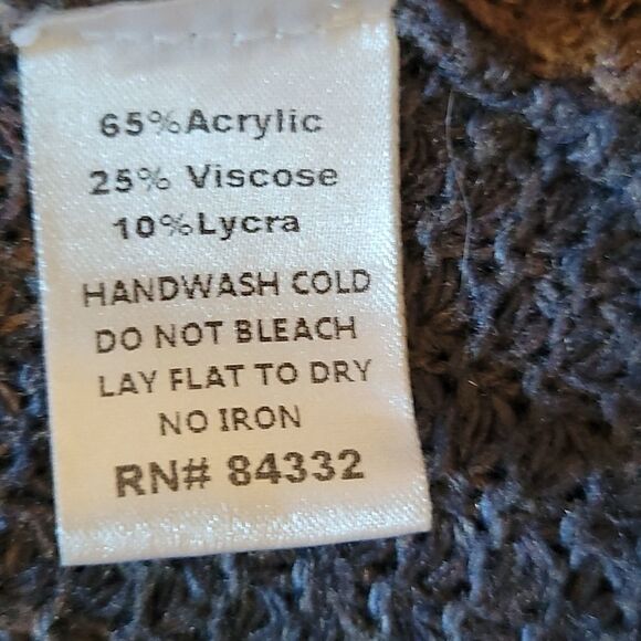 Long waterfall front cardigan coat length sweater. M/L - Picture 6 of 6